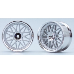 Yokomo 10 Spoke Wheels - Matsilver (pr)
